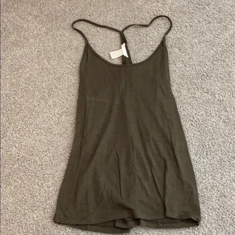 Dark green tank top